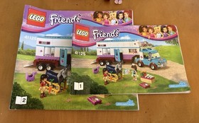 LEGO FRIENDS 41125 Horse Vet Trailer - Complete - No Box