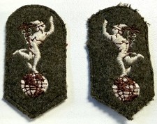 British Military Issue Royal Signals No.2 Uniform Arm Patch Pair