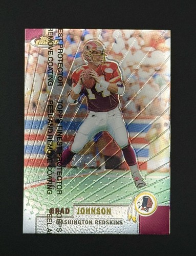 1999 Topps Finest Football Refractor Brad Johnson #17