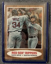 Topps 2011 Heritage Chrome Red Sox Rippers Ortiz/Pedroia #C71 /1962 MLB