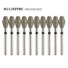 10/50/100PCS Fresa diamantata dentale FG 811/037SC fresa a botte super grossolana alta velocità