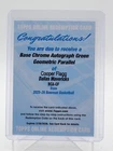 COOPER FLAGG 2025-26 BOWMAN CHROME GREEN GEOMETRIC ROOKIE AUTO /99 Q5692