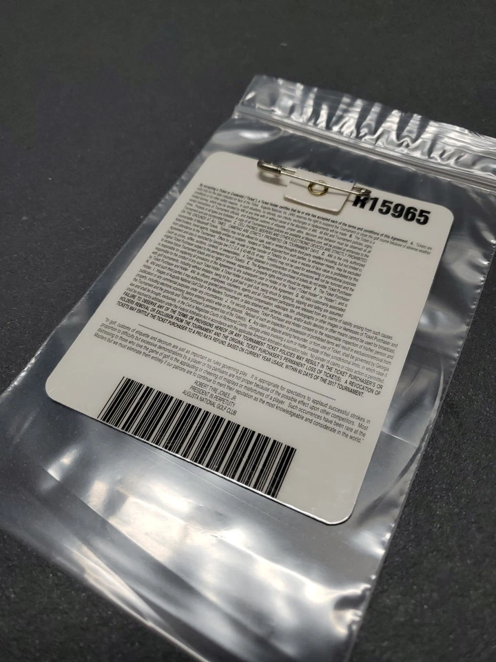 Значок для гольфа 2017 Masters - клюшка для гольфа Augusta National - чемпион Серхио Гарсия! - Изображение 3 из 4