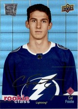 Cal Foote 2020-21 Upper Deck Rookie Class SE RC #RC-30 Tampa Bay Lightning