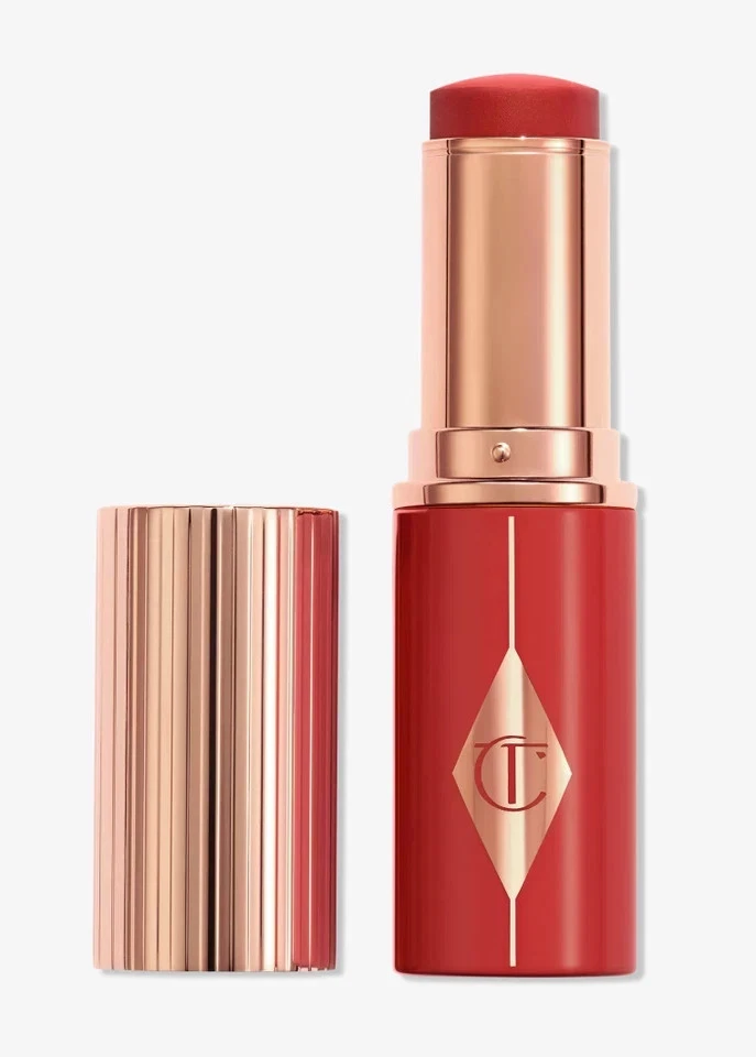 Charlotte Tilbury CHERRY GLOW Unreal Blush Peachy Glow Stick .31oz NUEVO Foto 2 de 4