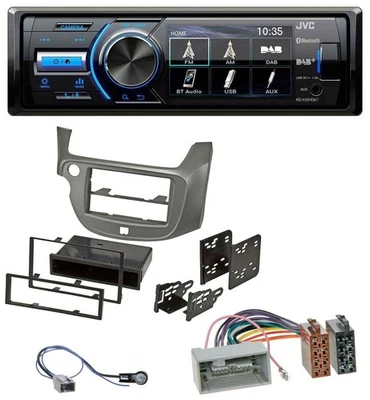 JVC Bluetooth MP3 USB DAB Autoradio für Honda Jazz (ab 2009) - silber - Bild 1 von 2