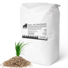 10kg Rasensamen Sport und Spiel schnellkeimend 400m&sup2; robust tiefgr&uuml;n ideal f&uuml;r