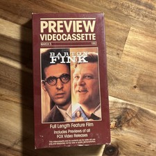 Barton Fink VHS Screener 1992 John Goodman Preview Videocassette
