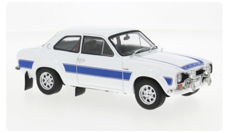 Ford Escort MK I RS 2000 blanche miniature 1/24 Whitebox réplique sans défaut