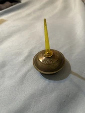 Vintage Pfaff METAL BRASS COLOR Sewing Machine Oil Can Thumb Pump Plastic Spout