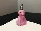 Vintage Christmas Milk Glass Pink Pig Figural Light Bulb - Non-Working