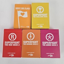 Superfight Card Game Expansion Decks NERDY RED FLAGS Red Orange Anime Challenge