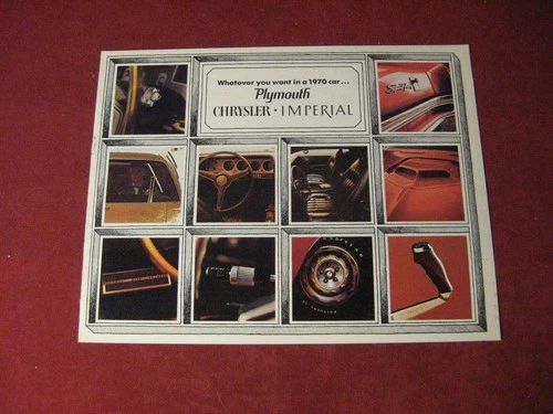 1970 Plymouth Barracuda Road Runner GTX Sales Brochure Booklet Catalog Original