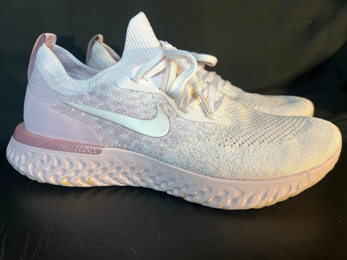Nike Men\'s Size 11.5 Epic React Flyknit Running Shoes AQ0067-600 Pearl Pink Buy NIKE Men Epic React Flyknit PRL Pink/Barely RSE Running  main image 2