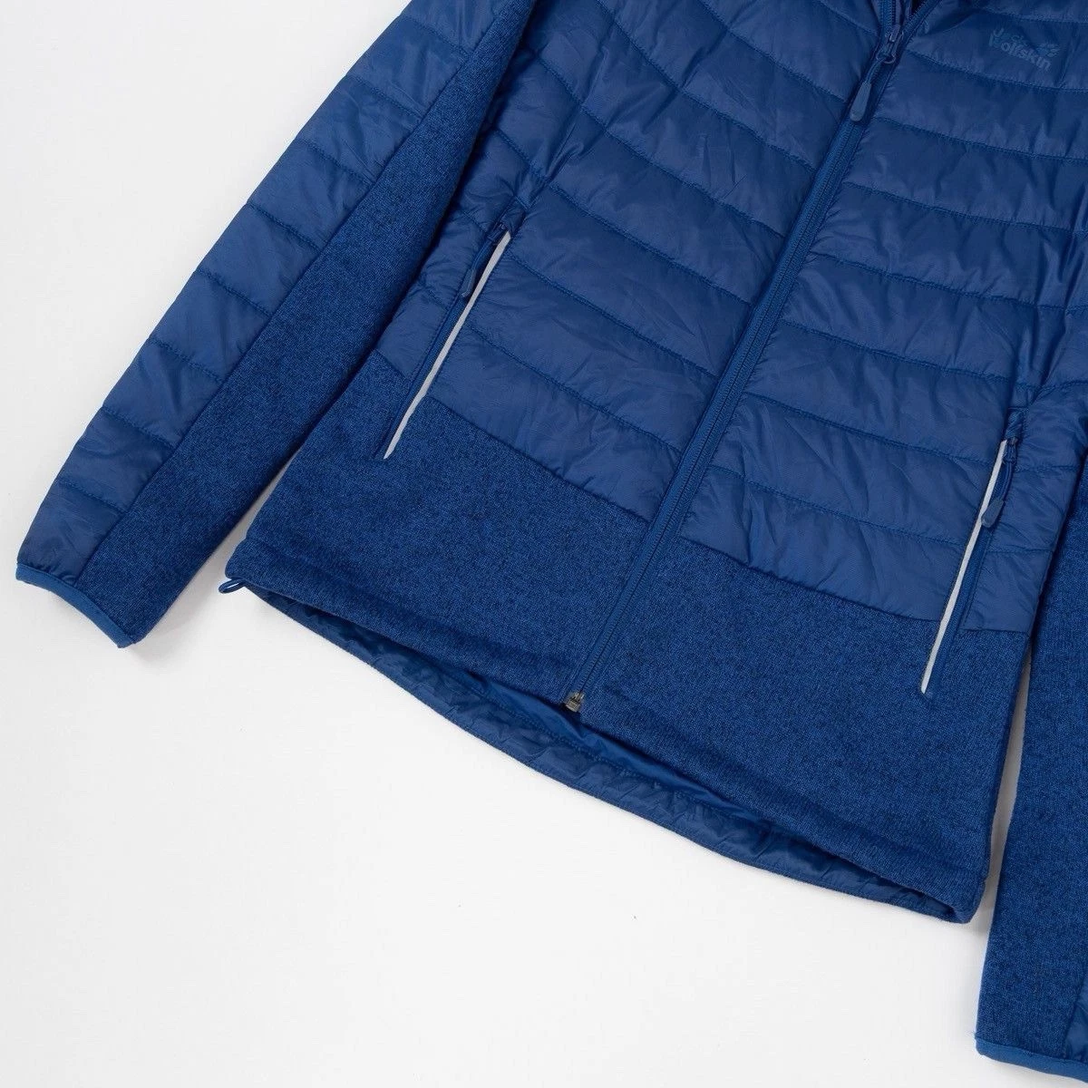 Jack Wolfskin Women's Hybrid Quilted Jacket Stormlock Blue Size XS / 34 Excellent! image 7