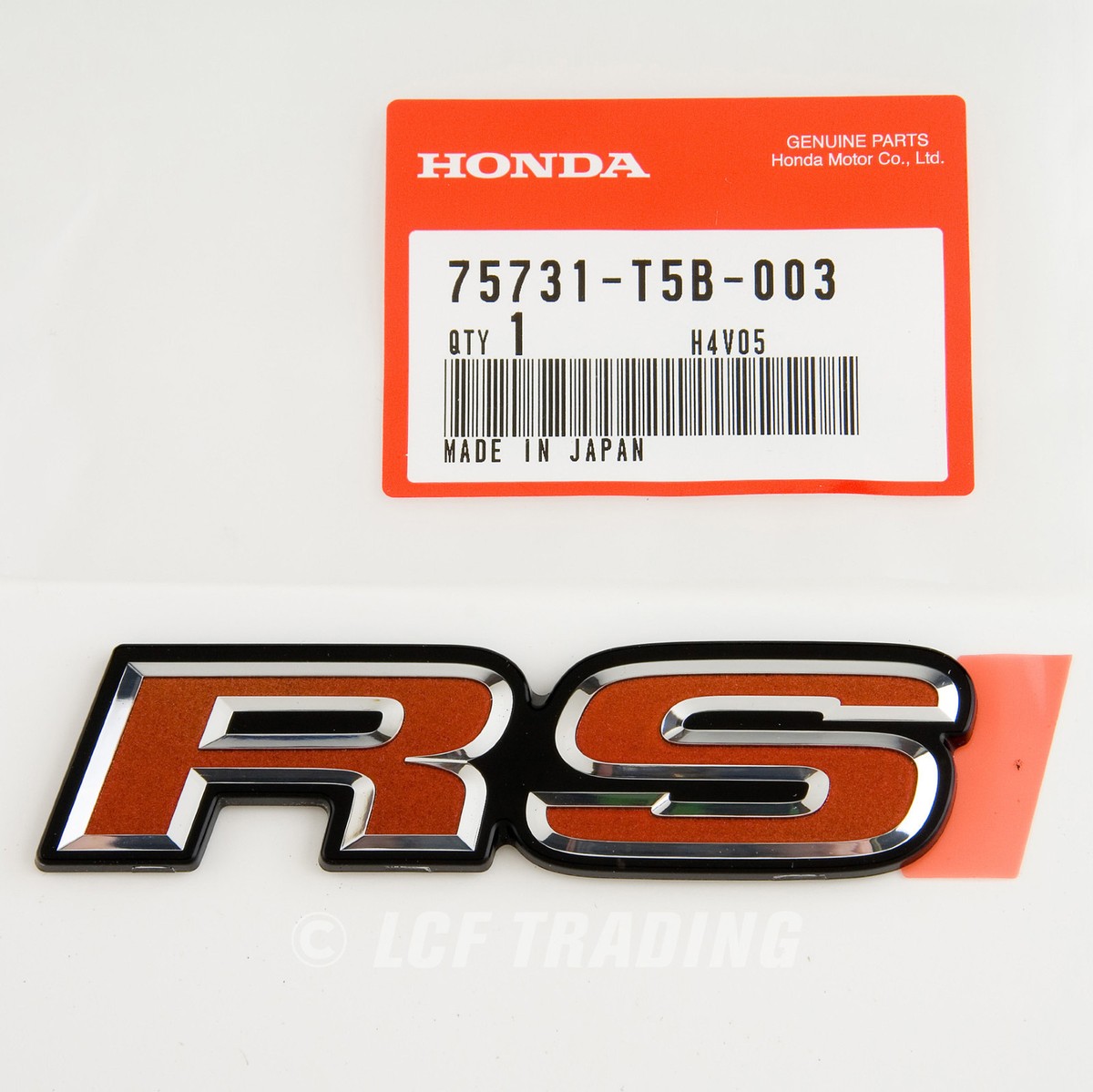 Authentic OEM JDM Honda 2014 Fit RS Emblem Red 75731-T5B-003 | eBay
