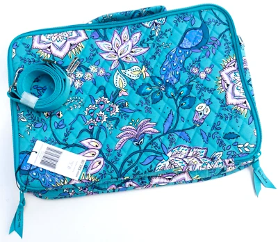 Vera Bradley Laptop Workstation Crossbody in Peacock Garden - NWT - Image 1 of 4