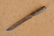 Antique Ancient Primitive Knife Hunting Battle Blade Marked Signed 1911 1900's