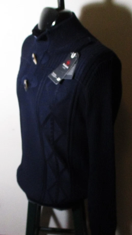 RED JACK Blue 1/2 Zip & Barrel Button & Loop Sweater Men's Size XXL NWT - Image 4 of 4
