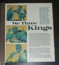 Bell Biv DeVoe original ONE magazine clipping page PHOTO article