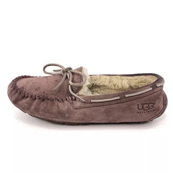 UGG Dakota Indoor Outdoor Moccasin Slippers Womens Size 9 Dusty Rose Leather