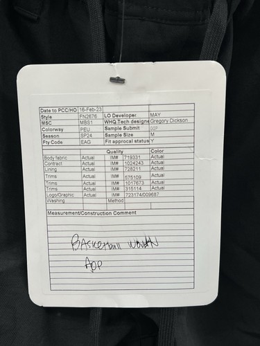 Pantalones de baloncesto Nike Devin Booker Tearaway vela para hombre medianos muestra FN2676 - Imagen 4 de 5