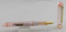 Pilot Crystal Rose & Gold Demonstrator Fountain Pen w/CON-20 Converter - New