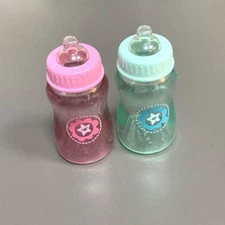 Some scratches 2x Baby bottle Accessories For 18" American Girl doll Toys