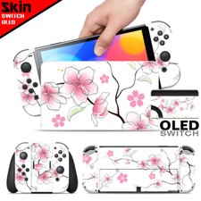 Ci-Yu-Online Sakura Cherry Blossom Skin Screen Protector Nintendo Switch OLED