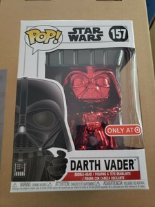 funko pop red chrome darth vader