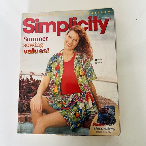 Simplicity sewing patterns catalogue store counter book summer december