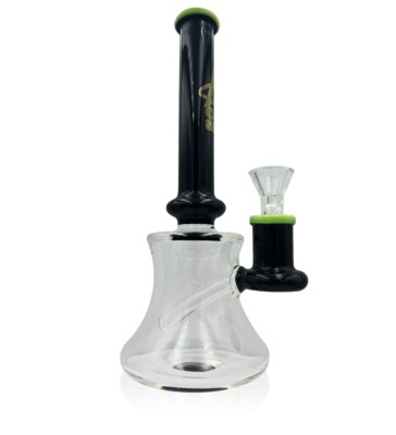C1 Sci-Fi Spacewalker Glasbong Wasserpfeife - 21 cm grün/schwarz - mit 14 mm Schale