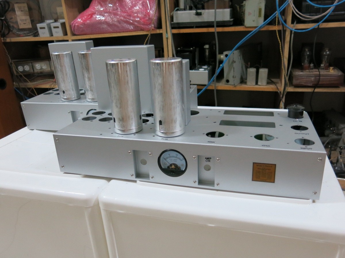 1 pair Western Electric 91A 91B 300B tube amplifier chassis