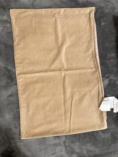 Apx.40x60cm Beige Rectangle Cushion Pillow 100%Cotton Velvet Cover With Filling - Picture 19 of 19