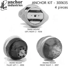 Anchor Engine Mount Kit for 04-05 Passat 300635