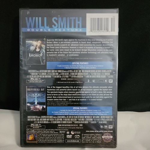 I, Robot / Independence Day (DVD, 2008, 2-Disc Set) - Imagen 2 de 2