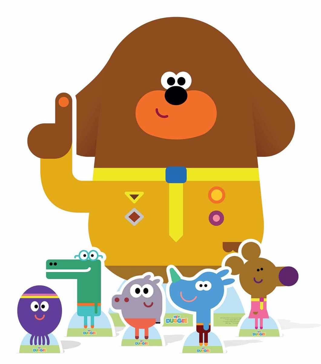 Hey Duggee and The Squirrel Club Lifesized Cardboard Cutout Pack
