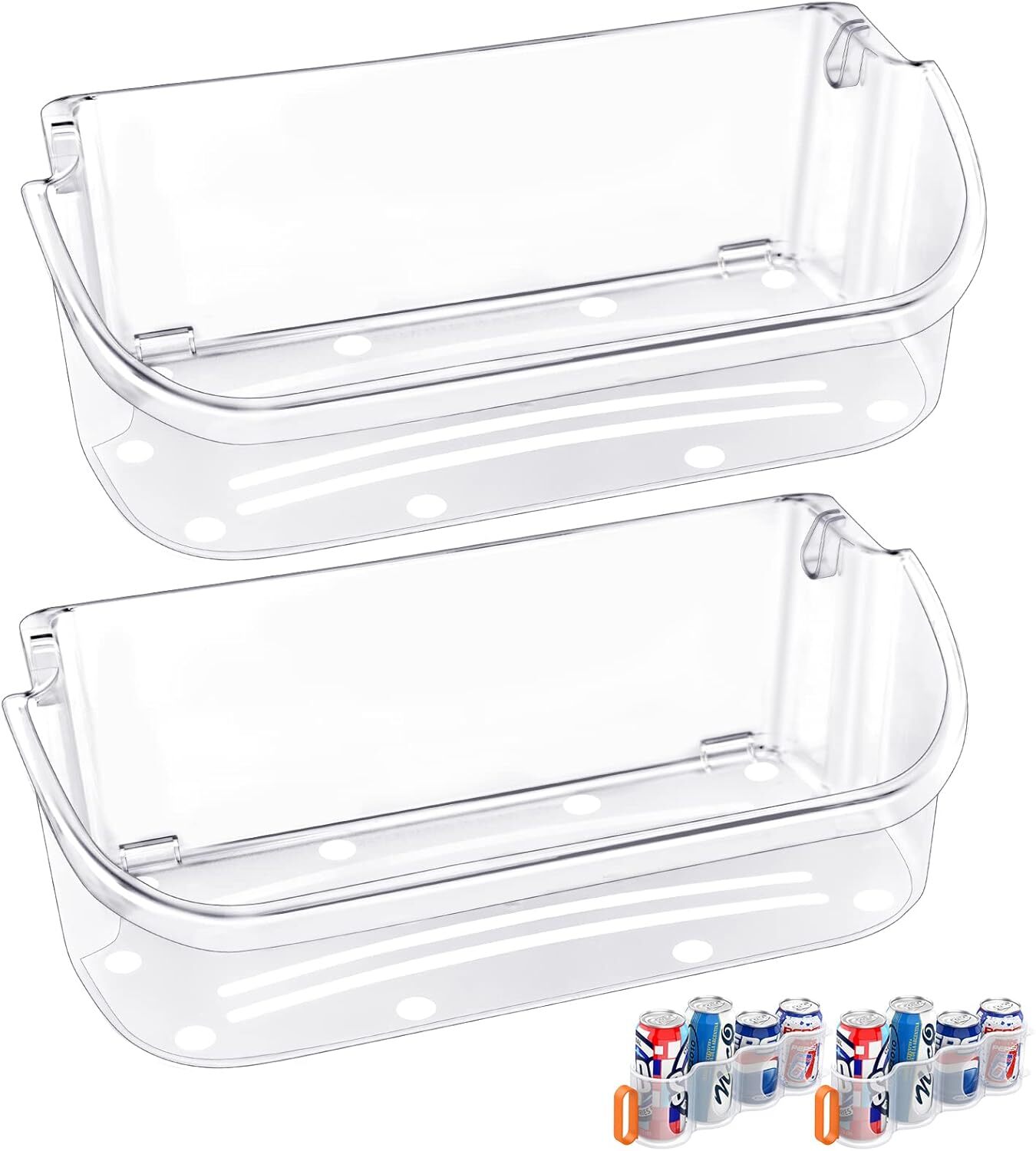 [2 PACK] Fitss 240356402 Refrigerator Door Bin Shelf Parts FFSS2615TS0 AP2549958