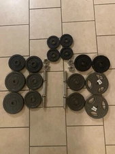 Dumbbell weight plates set USED (ACCEPTING OFFERS)