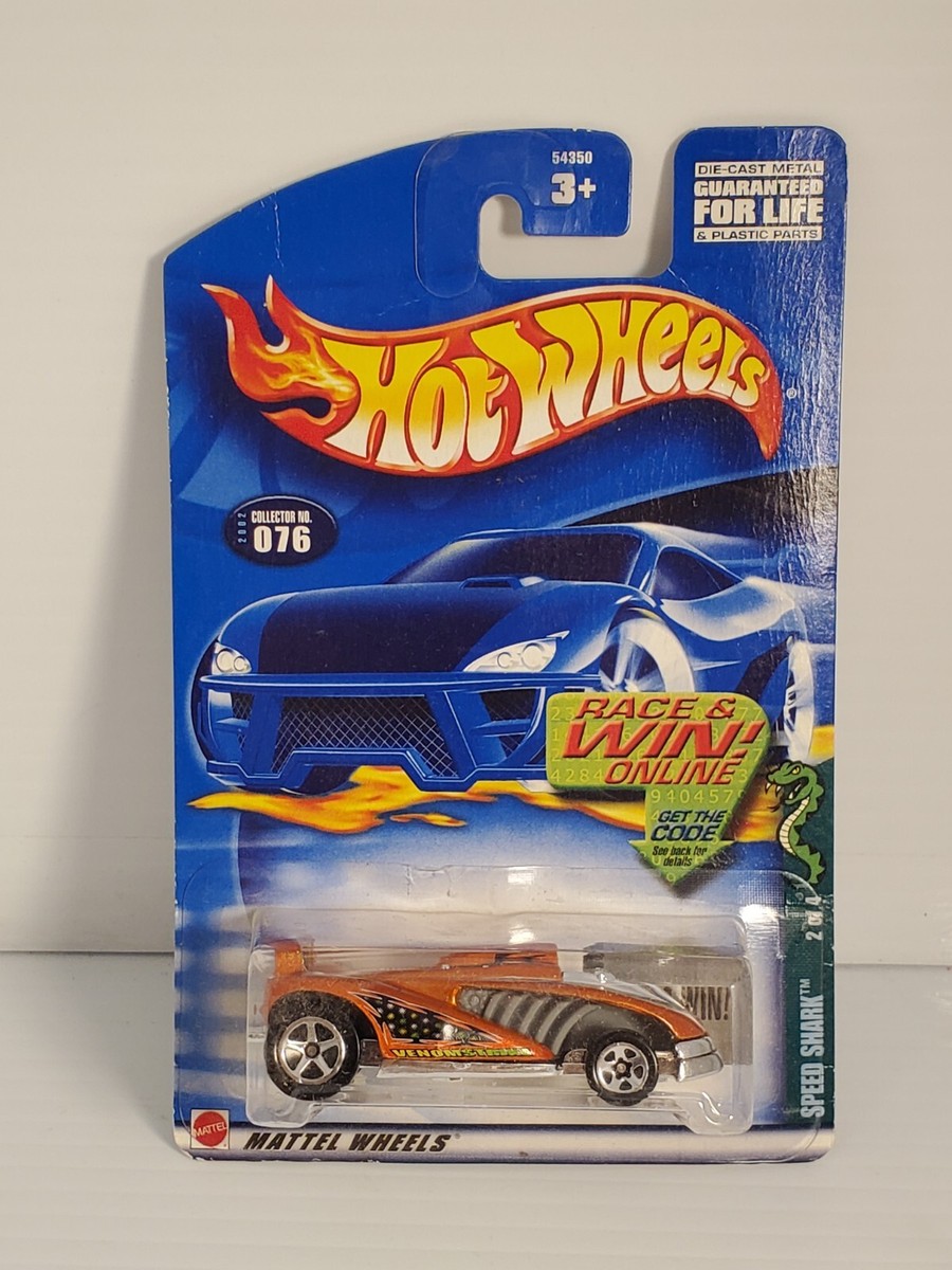 Hot Wheels Race Win Speed Shark of Die Cast Metal Venom Strike Car Co  #076