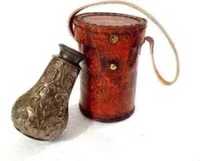 Antique Nautical Brass Telescope Dollond London Spyglass With Leather Case Gift