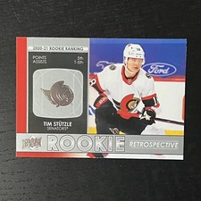 2021-22 Upper Deck Series 1 Hockey Tim Stutzle Rookie Retrospective RR-17
