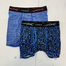 hanes x-temp boxer briefs boys size Medium