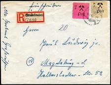 Deutsche Lokalausg. Grossr&auml;schen, 1945, 22 A I, 19 A, Brief