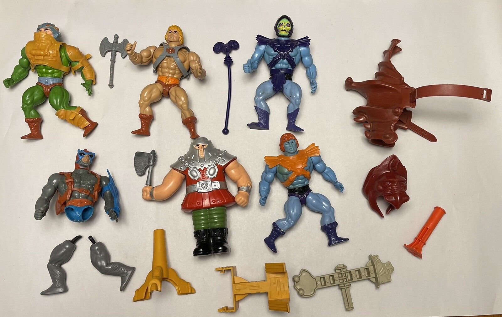 1980’s Vintage LOT MOTU Figures Accessories He-Man