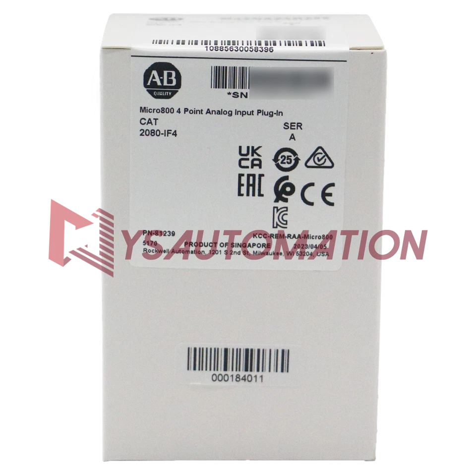 Allen-Bradley 2080-IF4 Micro800 4 точки аналоговый вход подключаемый в заводской упаковке - Изображение 2 из 4