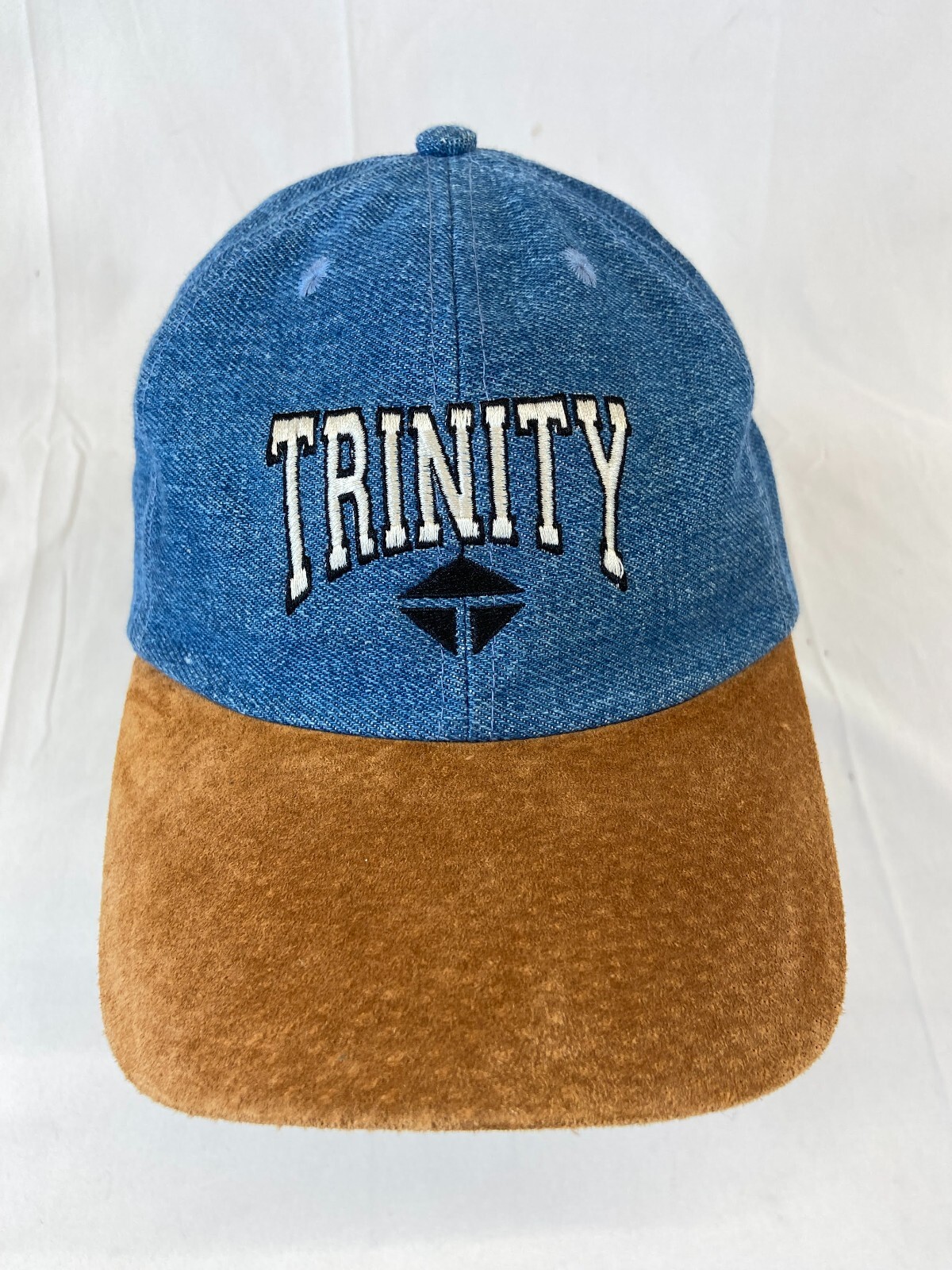 Trinity Baseball Cap Buckleback Hat Denim OSFA Cl… - image 4