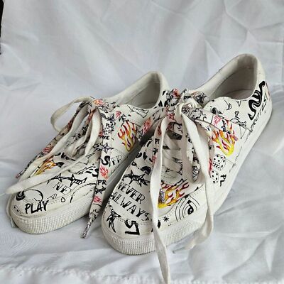 Zara Designer Protest Graffiti Men's Shoes