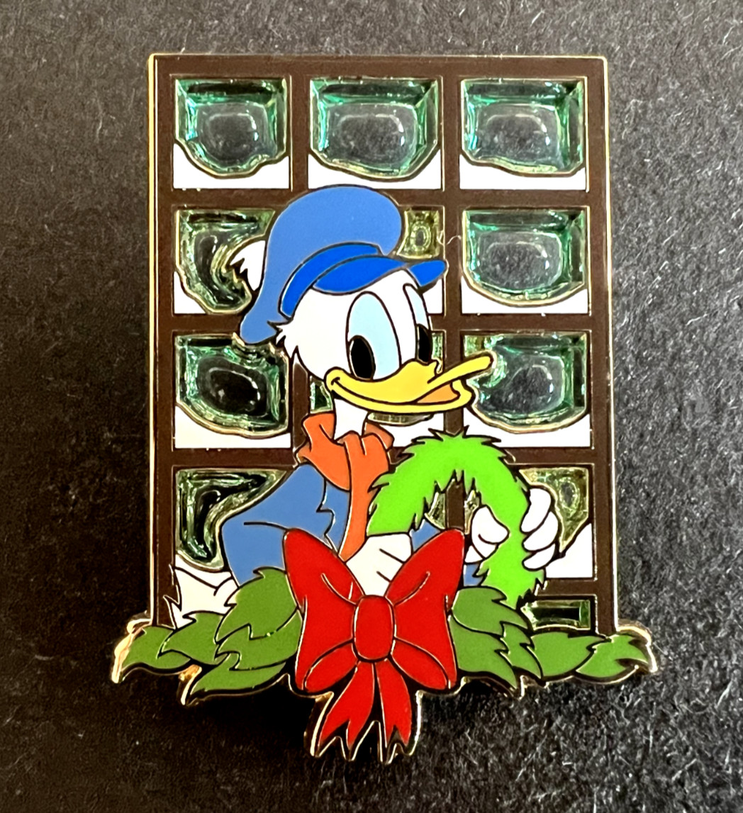 Donald Duck Advent Calendar  Christmas Carol Stained Glass LE Disney Pin 168873