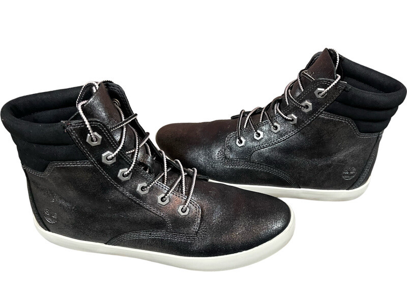 TIMBERLAND DAUSETTE WOMENS METALLIC SILVER SNEAKERS BOOT SZ 8 | eBay UK